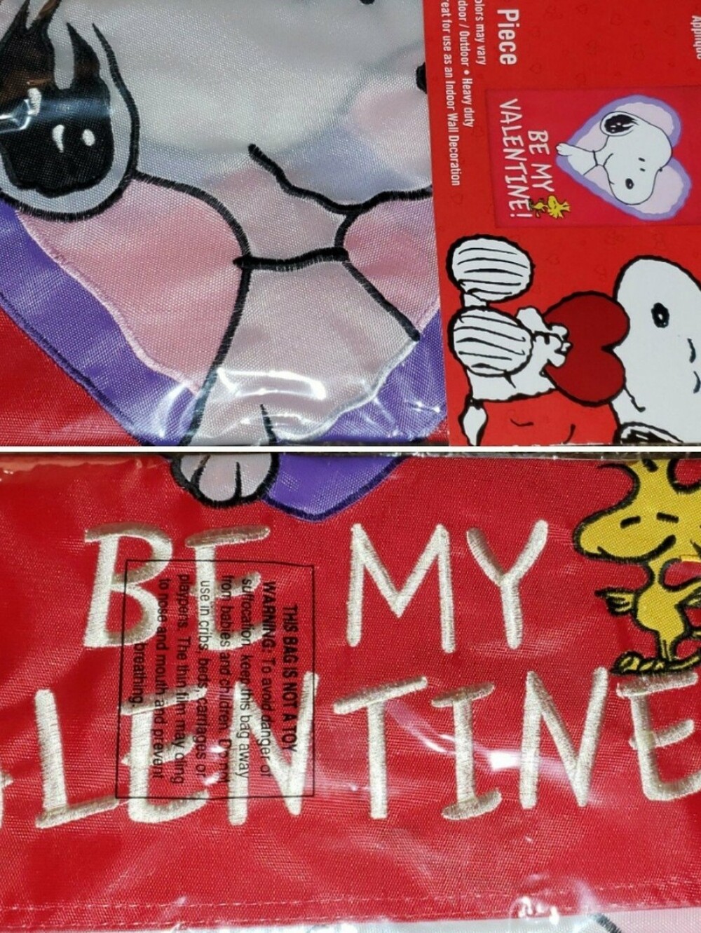 Peanuts Snoopy Garden Flag "Be My Valentine!" 5708532